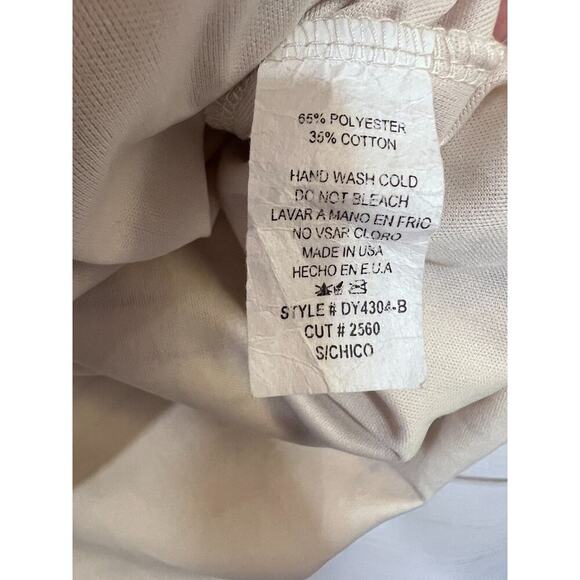 Ces Femme Dress Cream Stripes Size Small - Picture 4 of 5